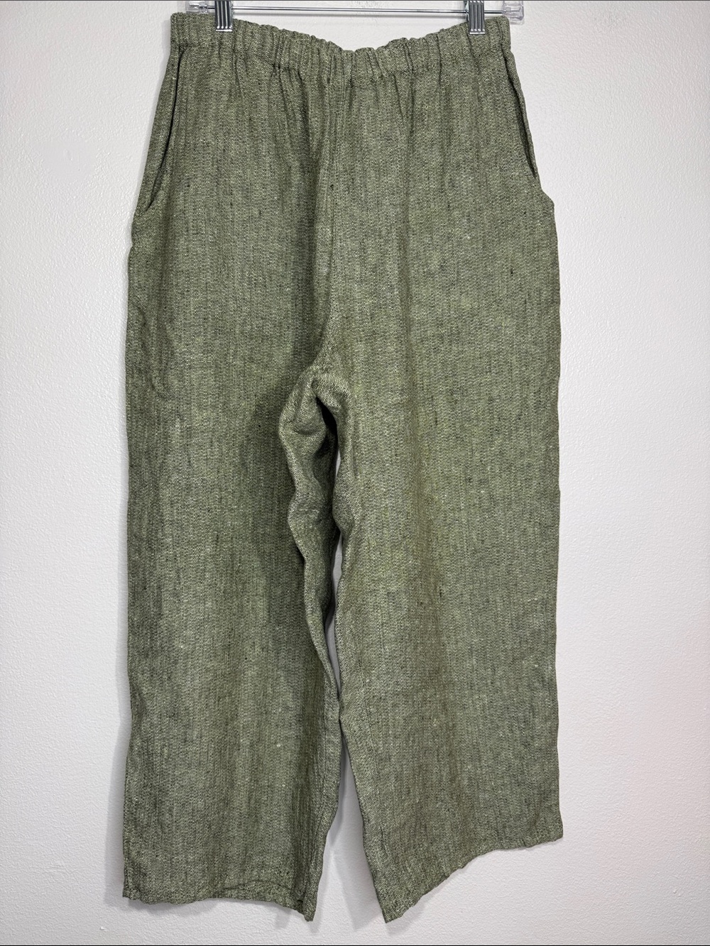 Flax linen cropped pants Medium
